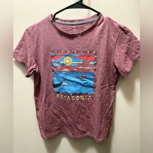 Patagonia Maroon Graphic Short Sleeve Tee